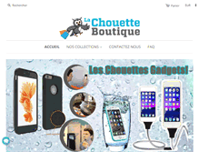Tablet Screenshot of chouetteboutique.com